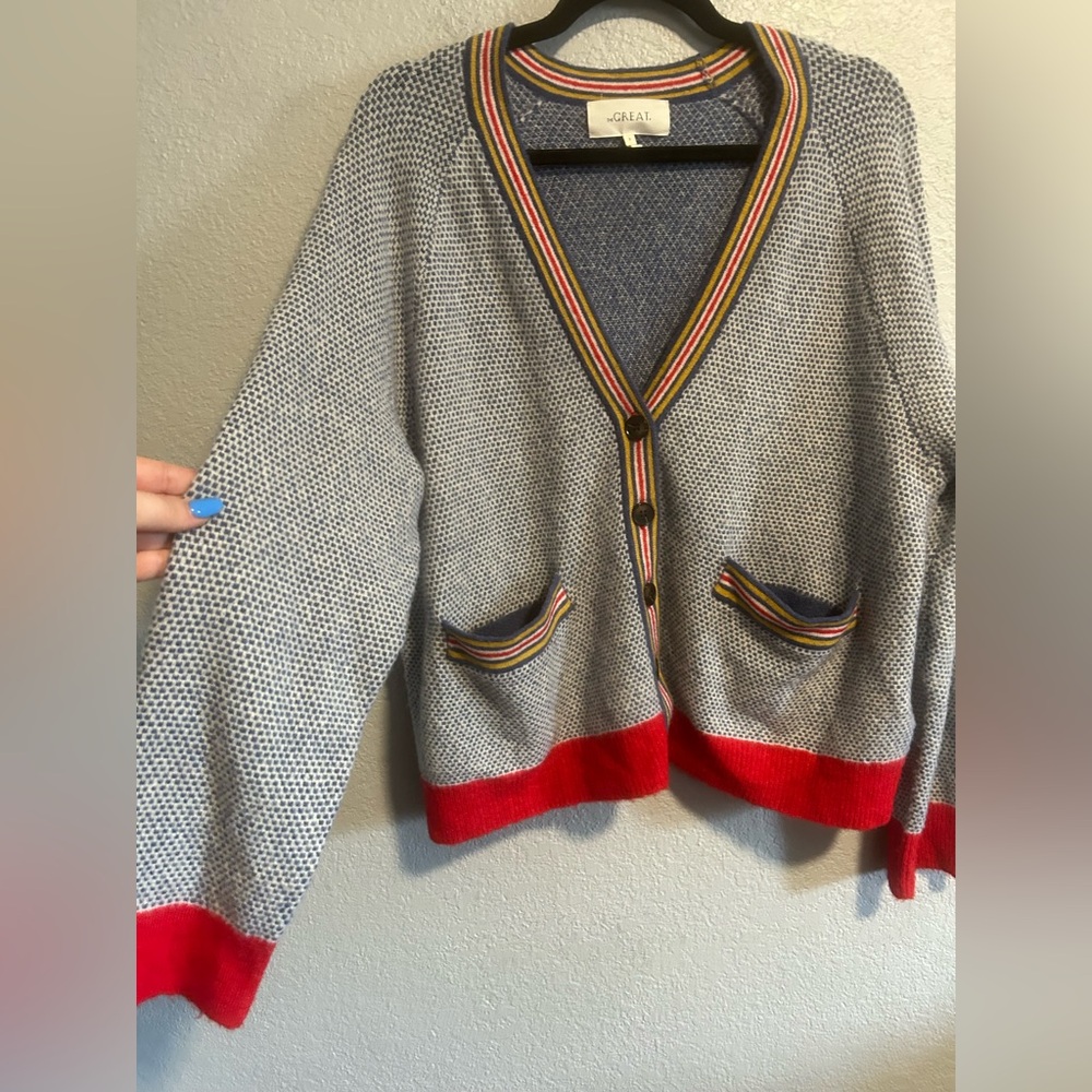 The GREAT. Varsity cardigan sweater - Picture 9 of 12